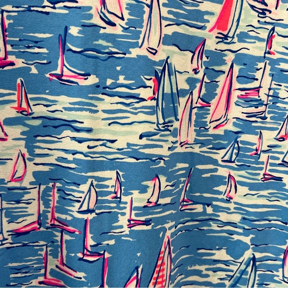 NWT Lily Pulitzer Sophiletta sailboat shift dress xl spf 50 - Picture 2 of 12